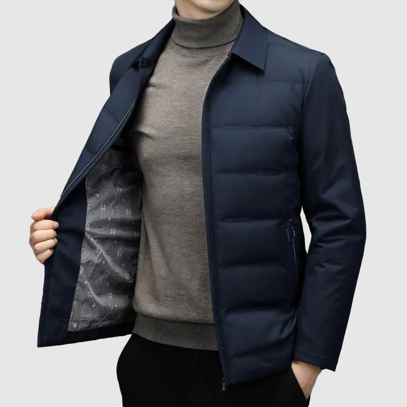 Veste matelassée homme – Coupe ajustée – Déperlante légère – Fermeture zippée