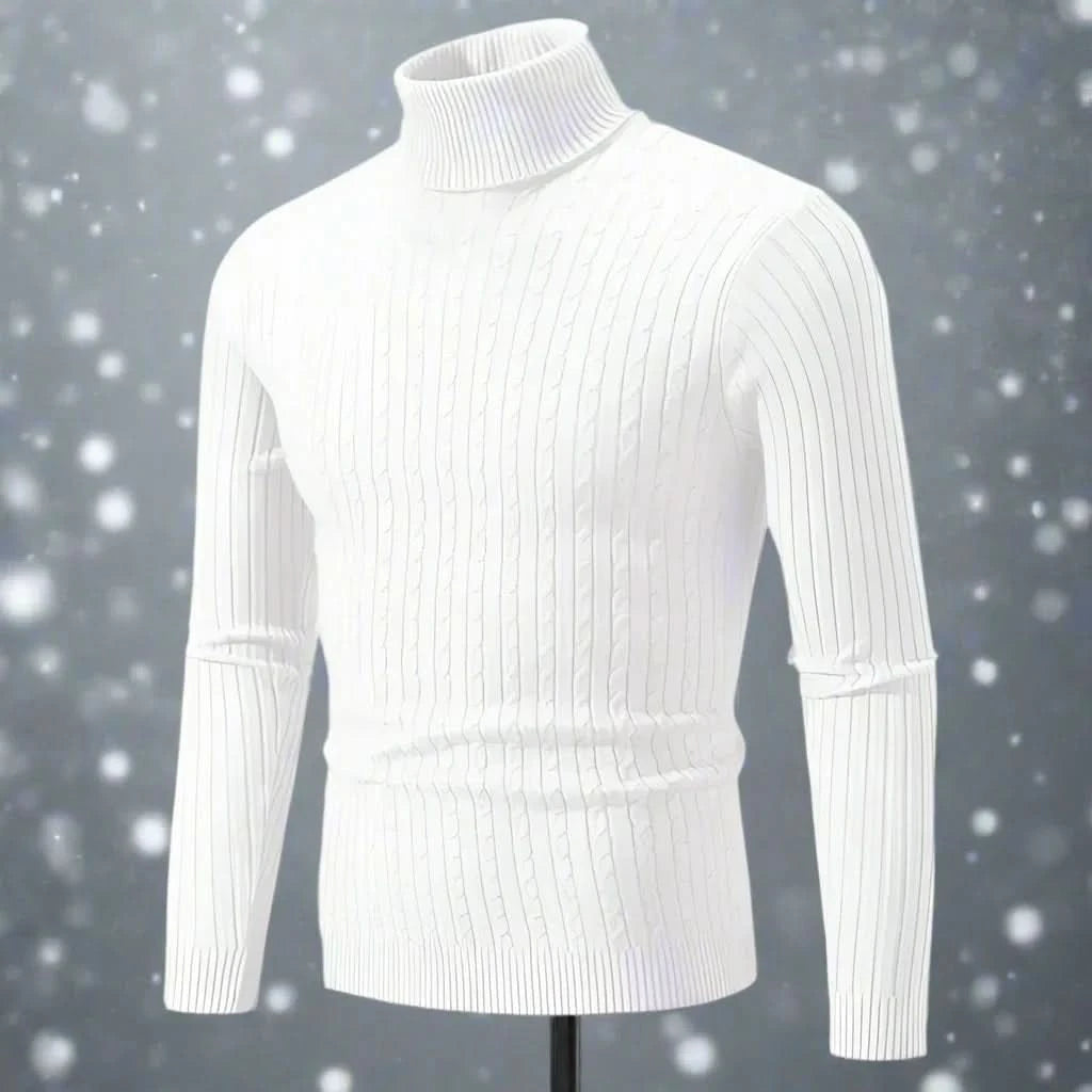 Pull à col roulé, élégant, confortable pour homme