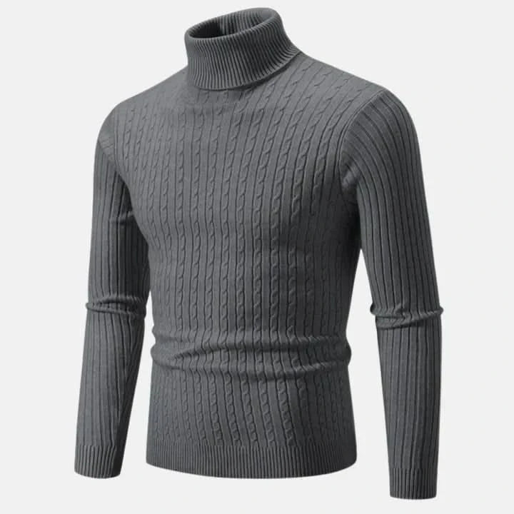 Pull à col roulé, élégant, confortable pour homme