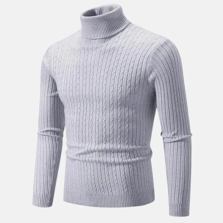 Pull à col roulé, élégant, confortable pour homme