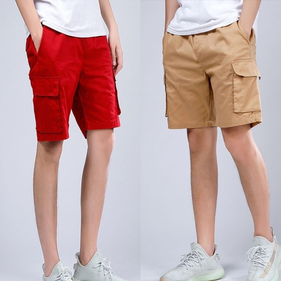 Short cargo homme – Coupe ample – Fibres naturelles – Poches fonctionnelles – Longueur genou