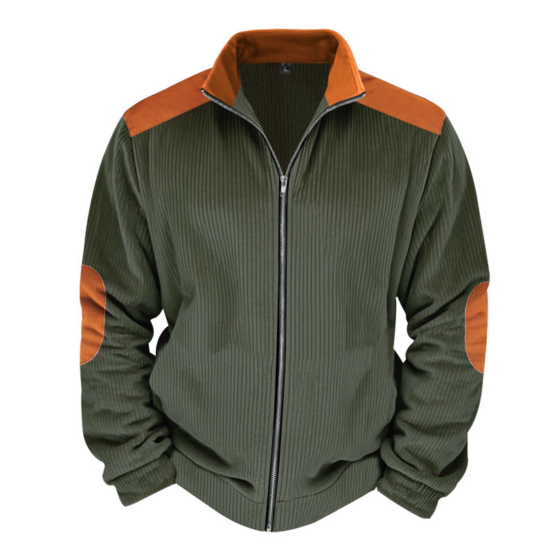 Veste matelassée homme – Coupe droite – Zippée – Style sportif à empiècements contrastés