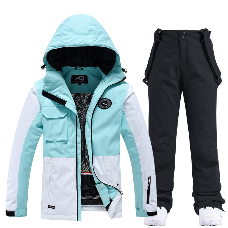Combinaison de ski femme – Imperméable – Coupe ajustable – Capuche et bretelles amovibles