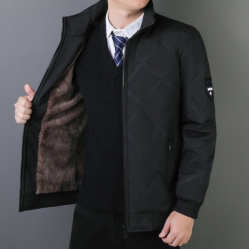 Veste matelassée homme – Coupe regular – Col montant – Poches zippées – Doublure chaude