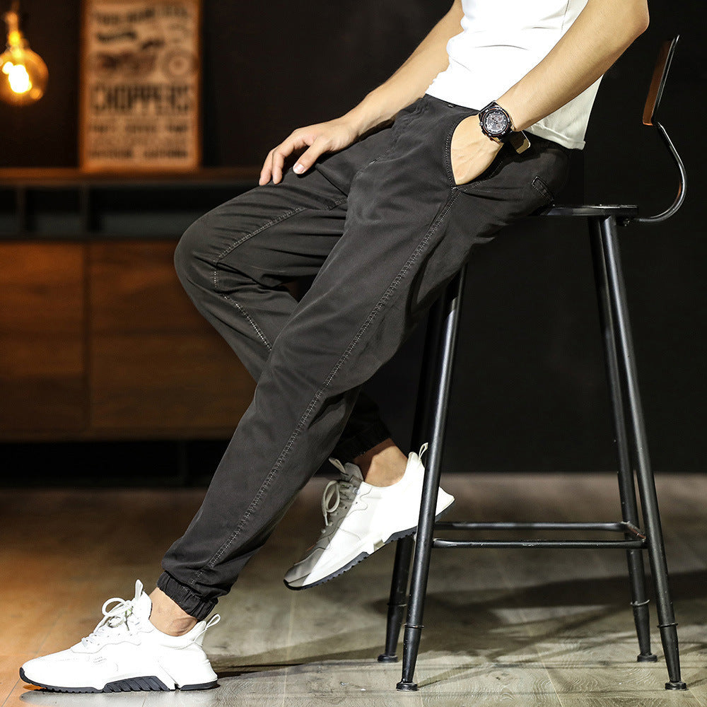 Pantalon Jogger Homme – Coupe Fuselée – Taille Élastique – Ourlets Ajustés – Tissu Respirant