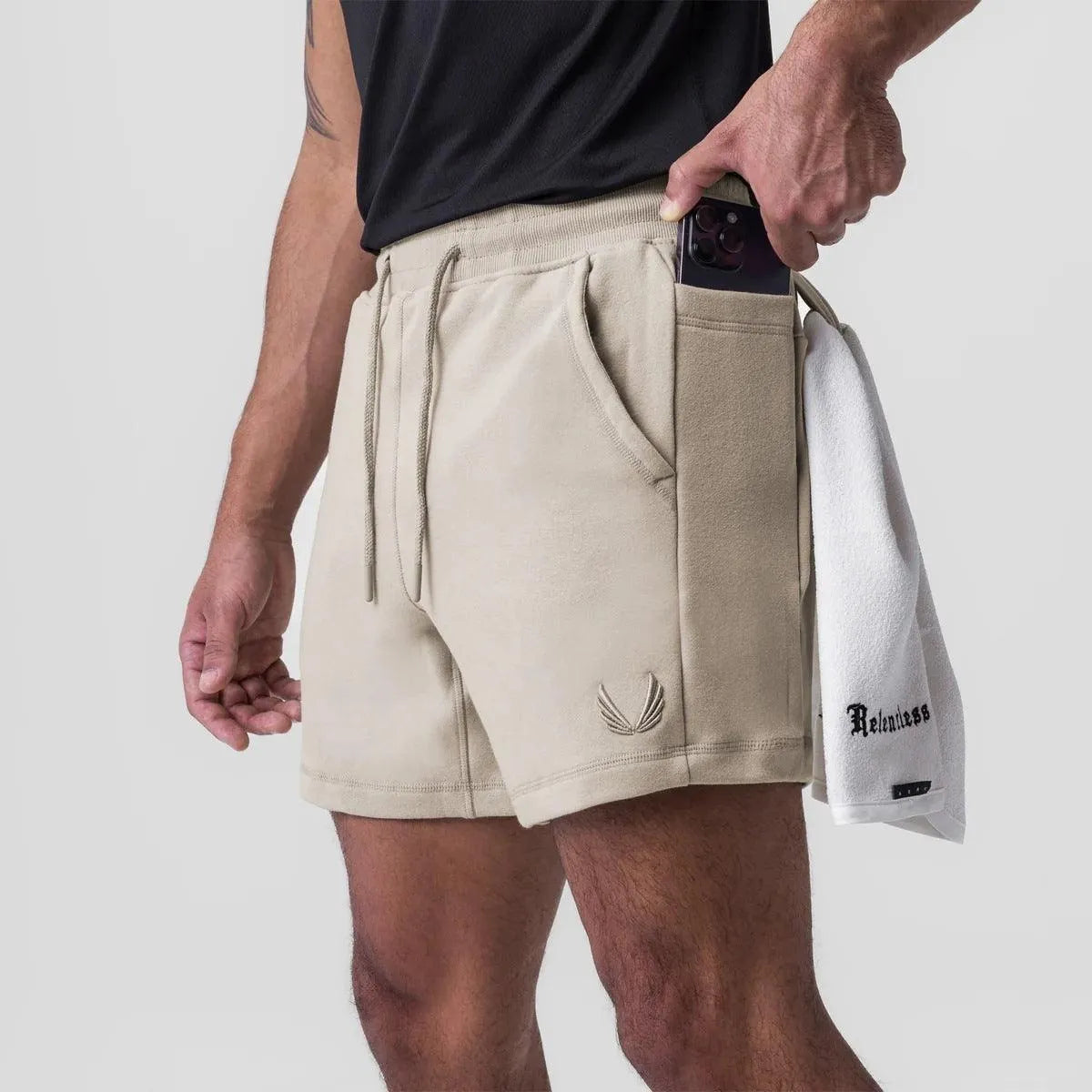 Short Homme - Taille Élastique avec Cordon - Coupe Confortable - Poches Pratiques