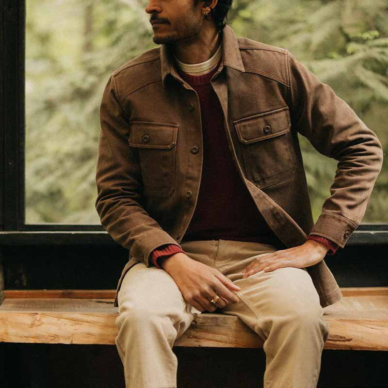 Veste Chemise Homme – Coupe Décontractée – Manches Longues – Tissu Respirant Polyvalent