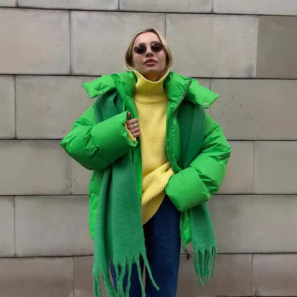 Veste matelassée femme – Coupe oversize – Capuche – Déperlante – Longueur mi-cuisse