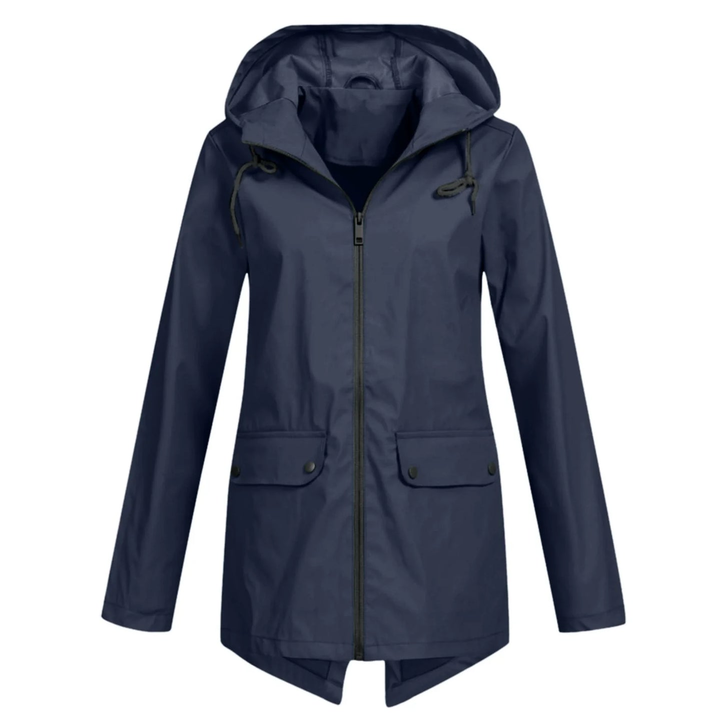 Veste coupe-vent femme – Coupe décontractée – Capuche réglable – Imperméable légère