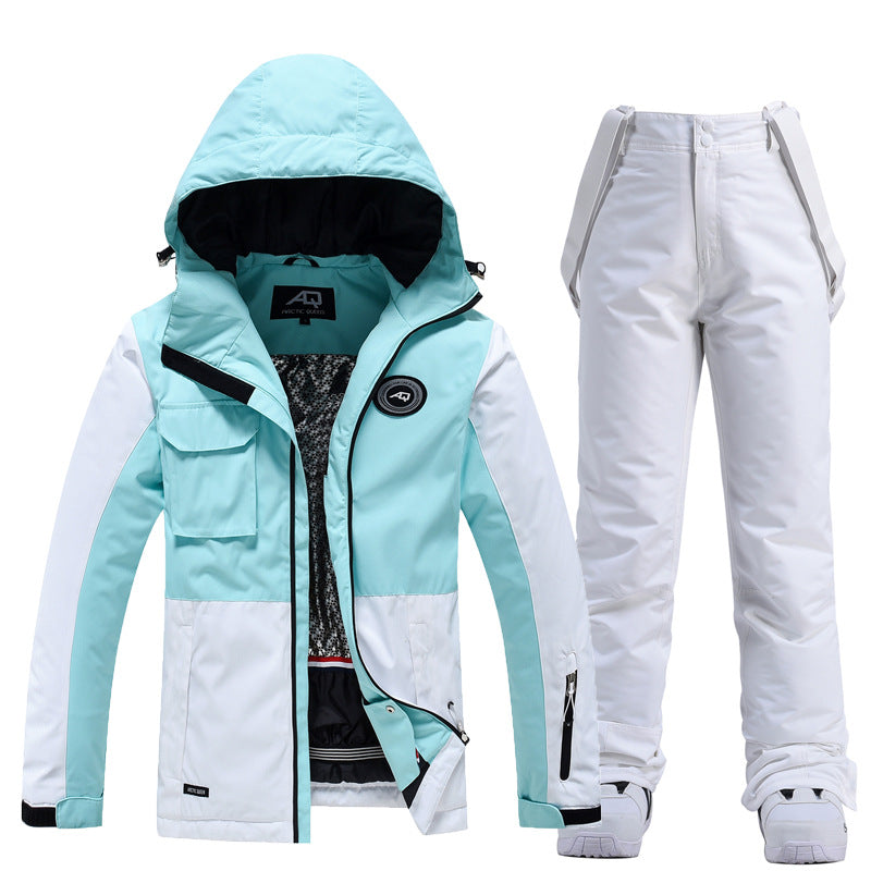 Combinaison de ski femme – Imperméable – Coupe ajustable – Capuche et bretelles amovibles