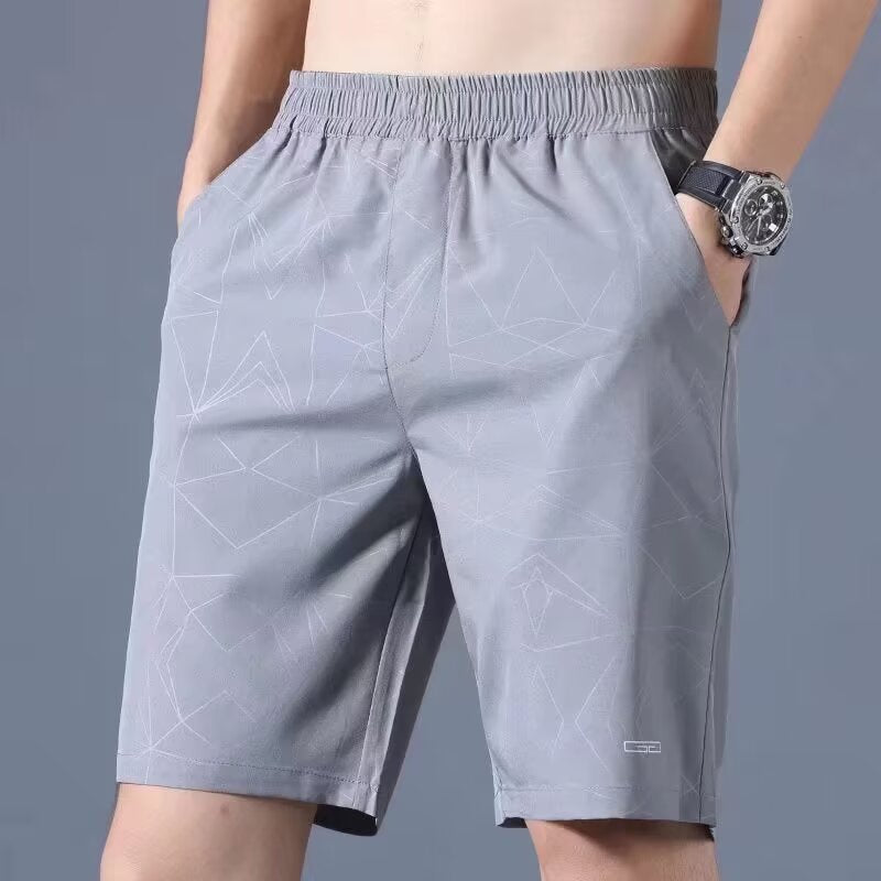 Short pour homme – Coupe décontractée – Tissu léger respirant – Taille élastique