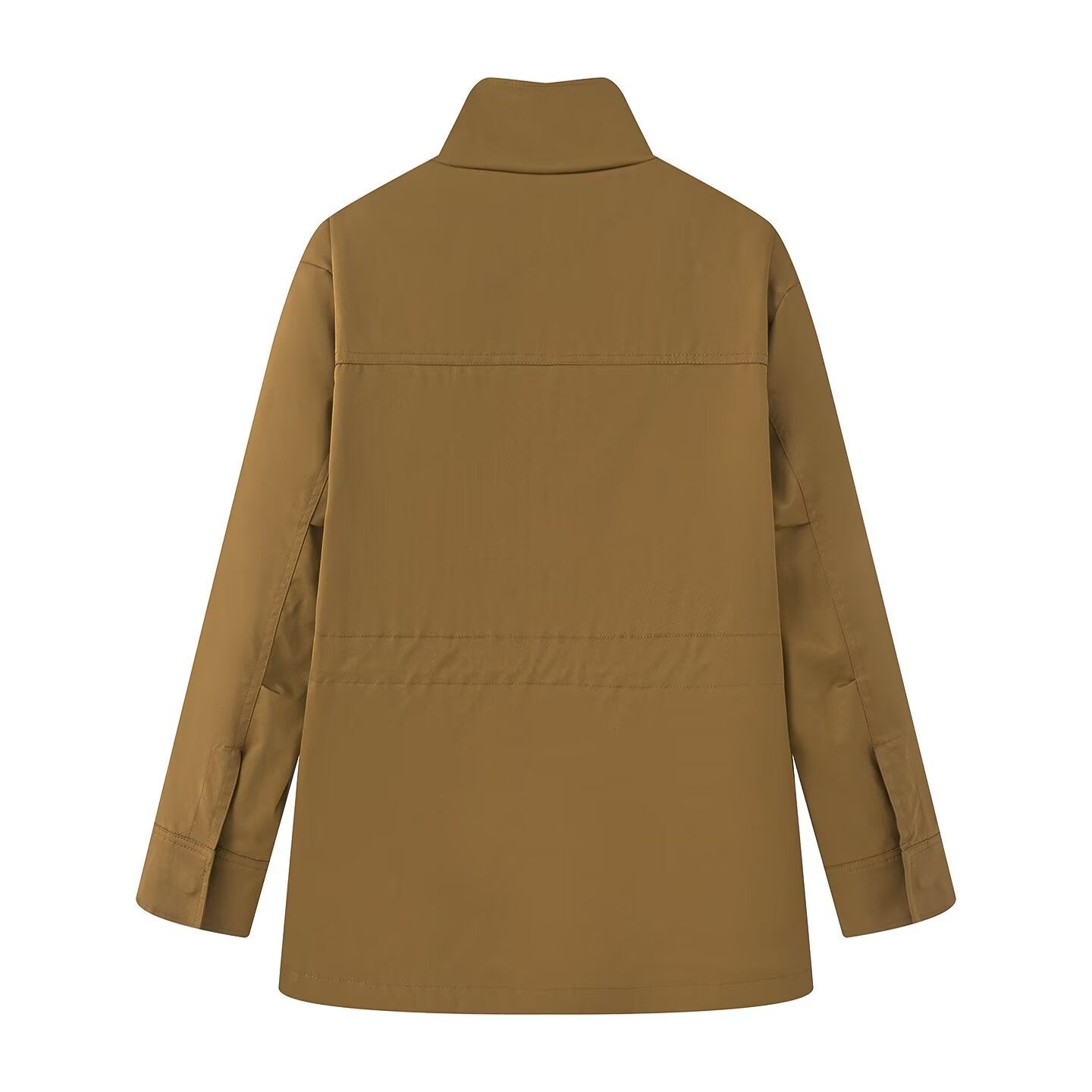 Veste coupe-vent femme – Coupe ample – Col montant – Tissu léger déperlant – Zip frontal