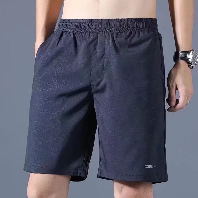 Short pour homme – Coupe décontractée – Tissu léger respirant – Taille élastique