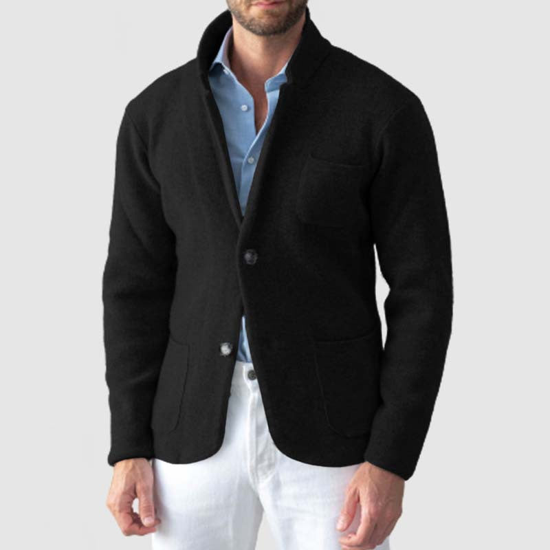 Veste blazer homme – Coupe slim – Laine respirante – Revers cranté – Style décontracté