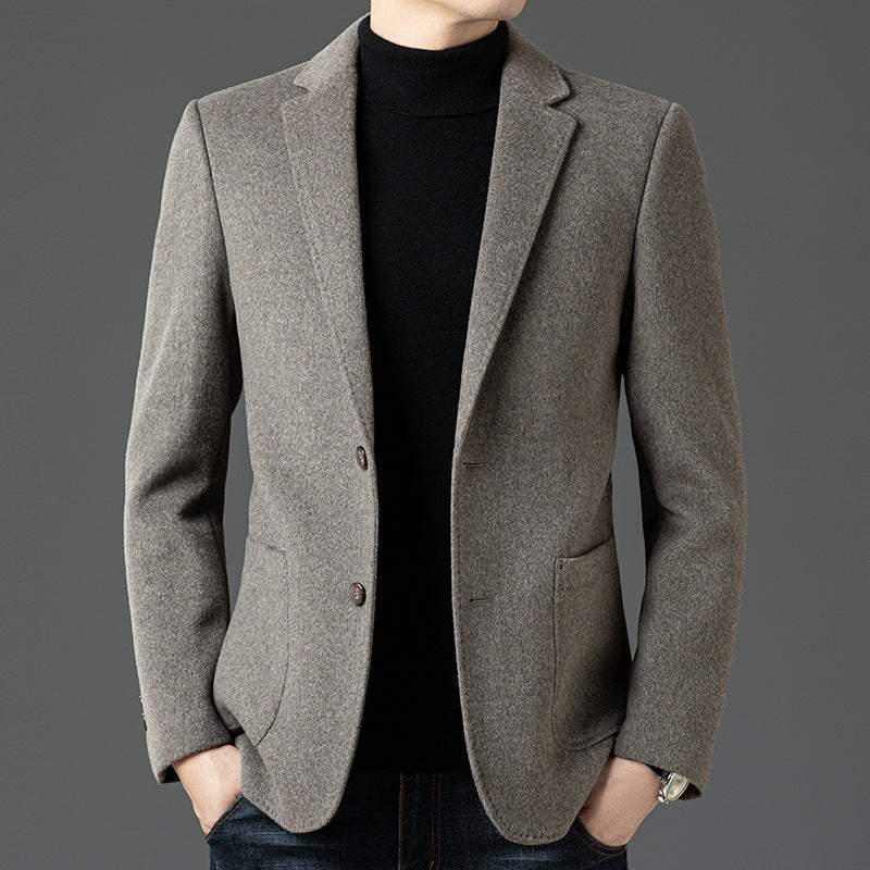 Blazer homme – Coupe cintrée – Laine – Revers cranté – Fermeture deux boutons