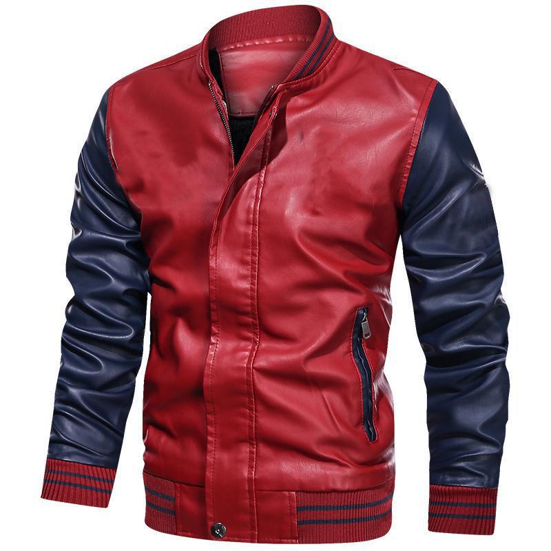 Veste homme casual – Coupe structurée – Col montant – Fermeture zippée – Poches zippées