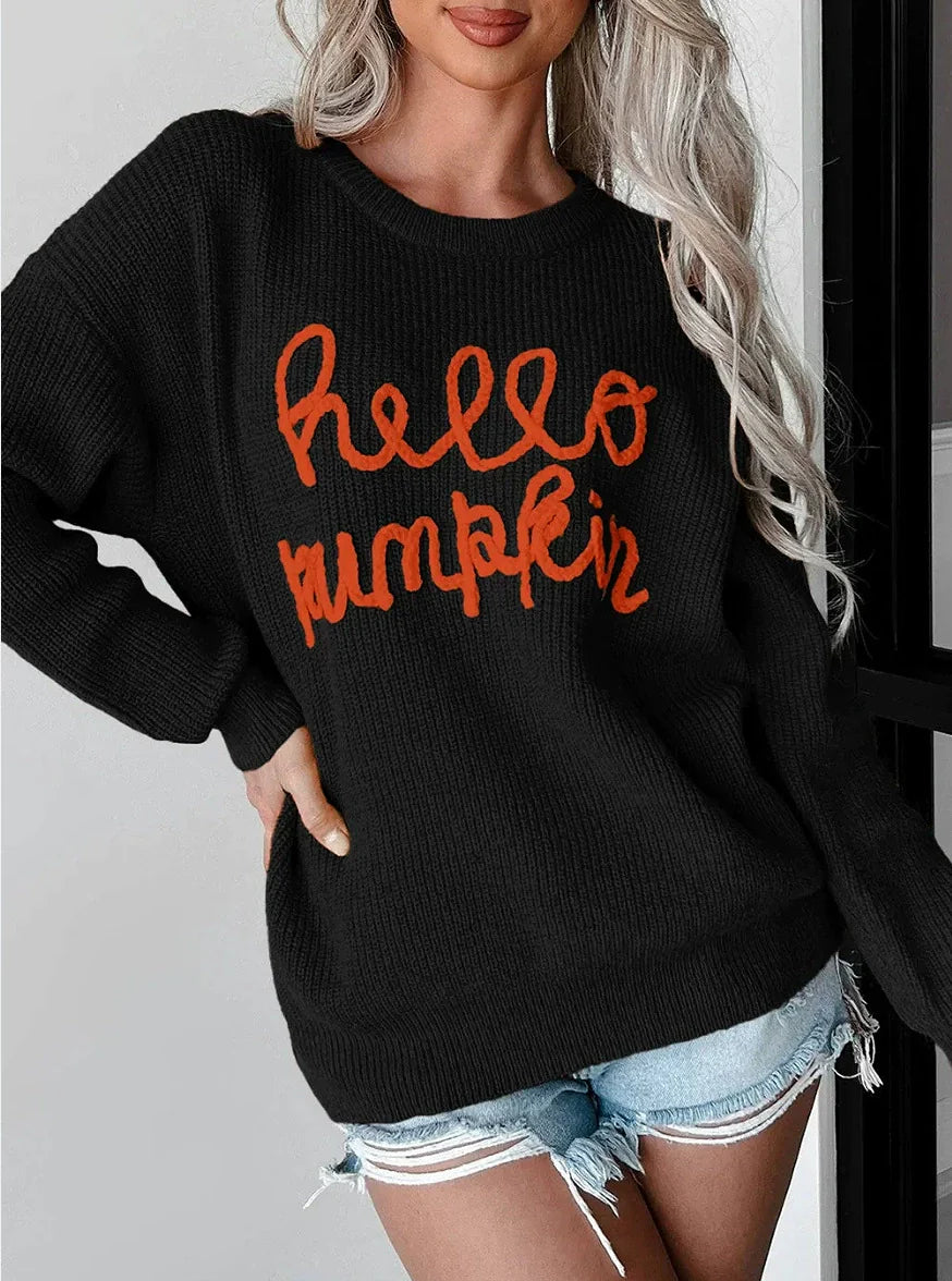 Pull femme – Coupe décontractée – Maille laine – Texture côtelée – Motif crochet