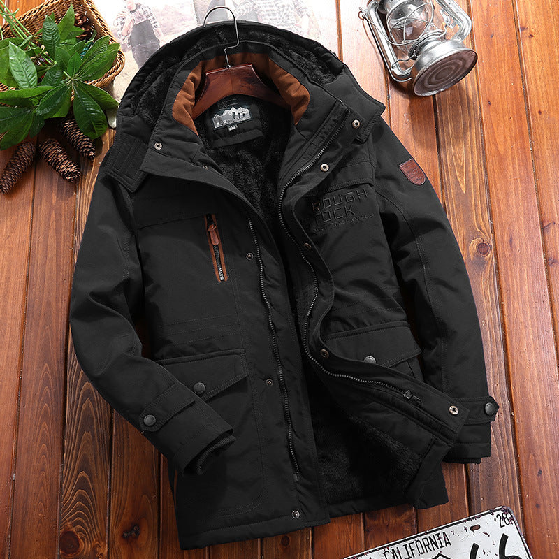 Veste matelassée homme – Coupe ample – Capuche doublée – Poches multiples – Style urbain