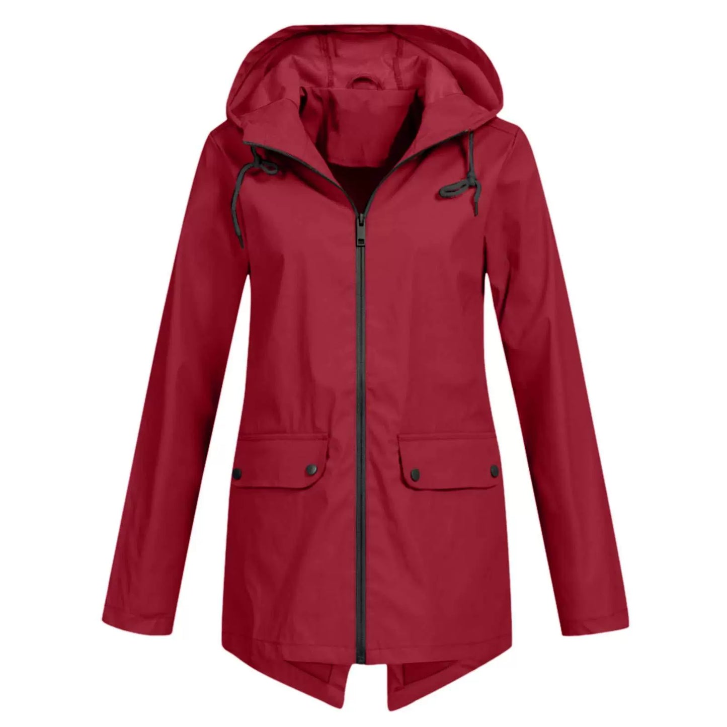 Veste coupe-vent femme – Coupe décontractée – Capuche réglable – Imperméable légère