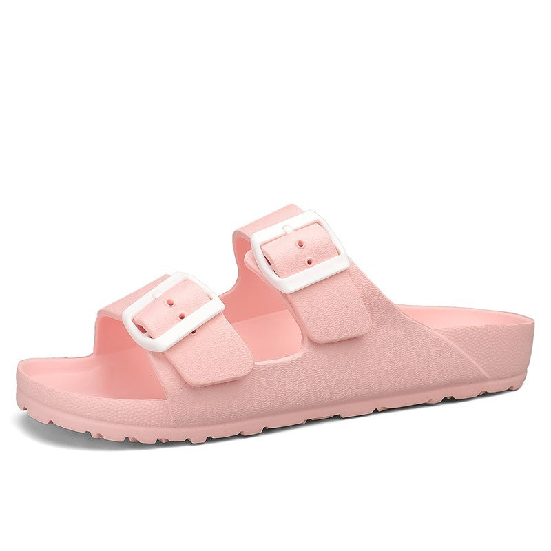 Sandales homme – Bout ouvert – Brides réglables à boucle – Semelle épaisse confort