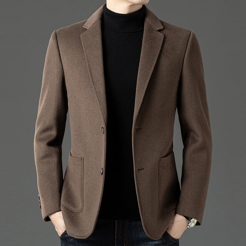 Blazer homme – Coupe cintrée – Laine – Revers cranté – Fermeture deux boutons