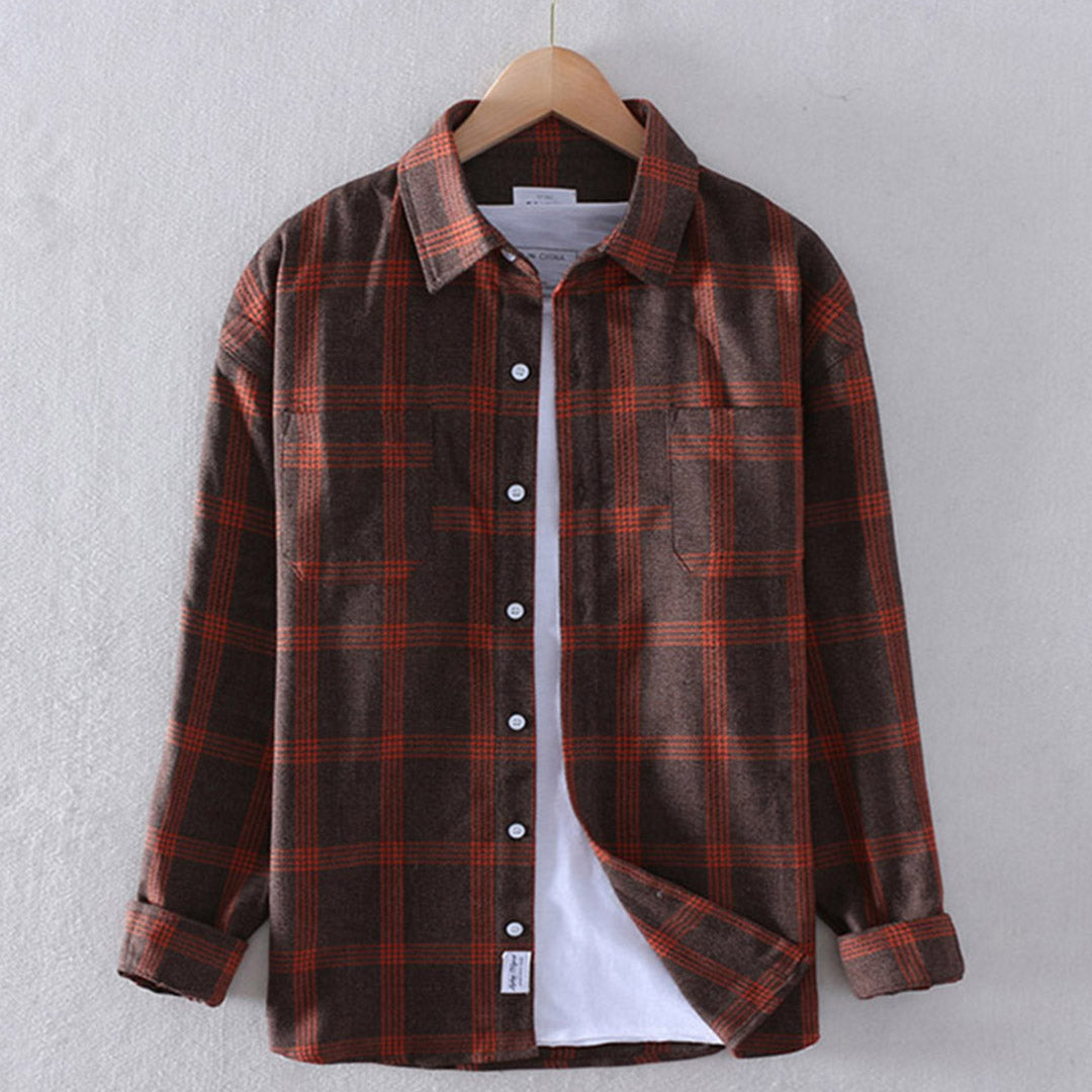 Jules - Chemise décontractée à carreaux pour homme