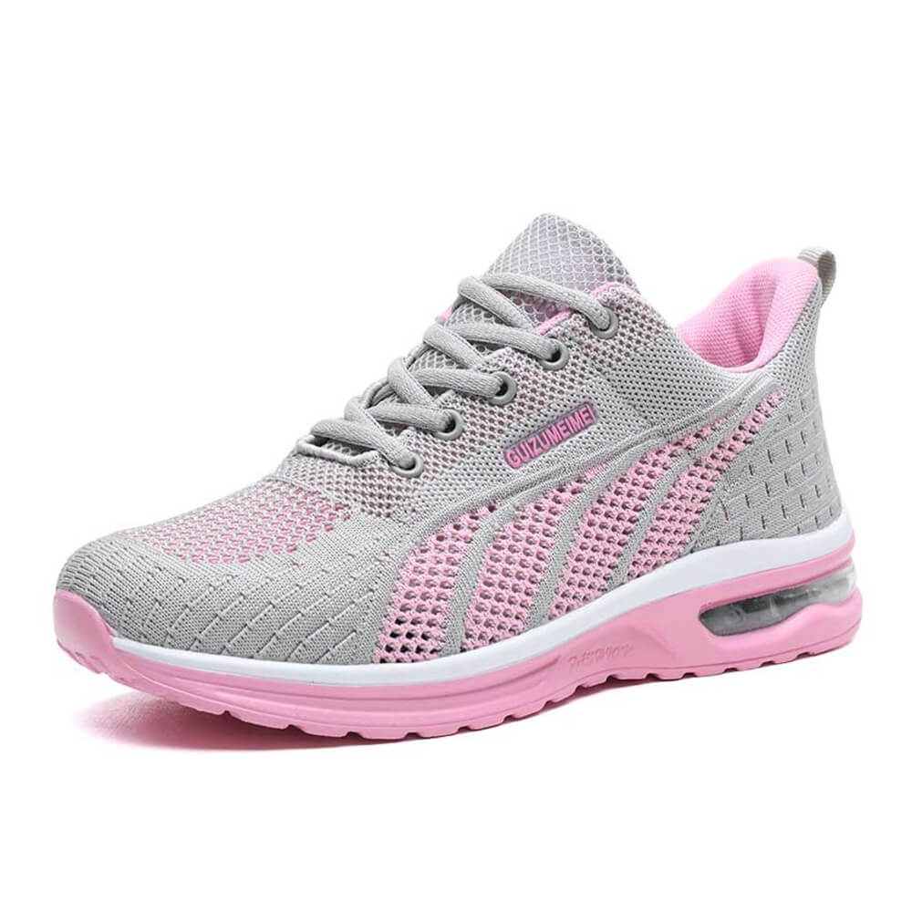 Baskets Femme - Respirantes en Mesh - Confort Amorti - Lacets Ajustables