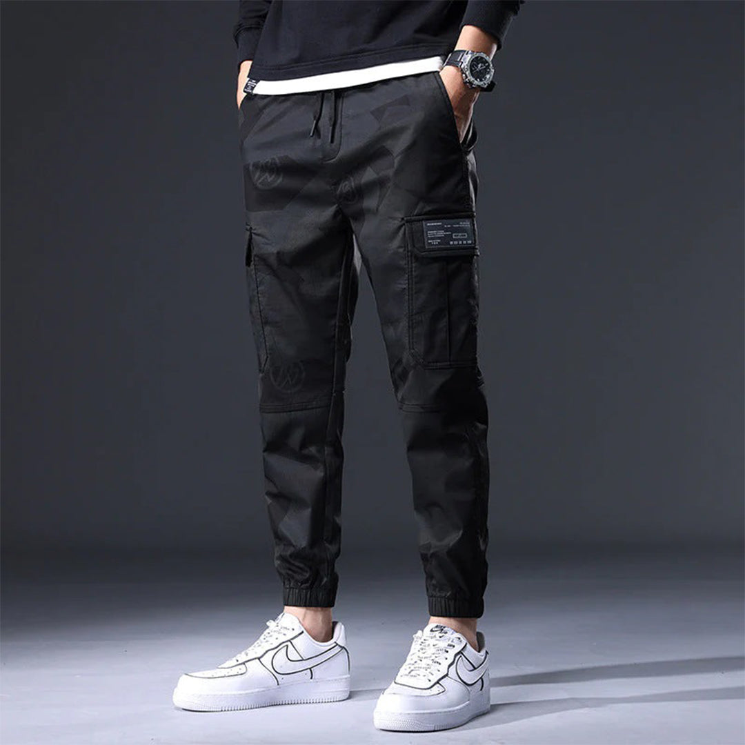 Pantalon Cargo Jogger Homme - Taille Élastique - Poches Multiples - Style Streetwear