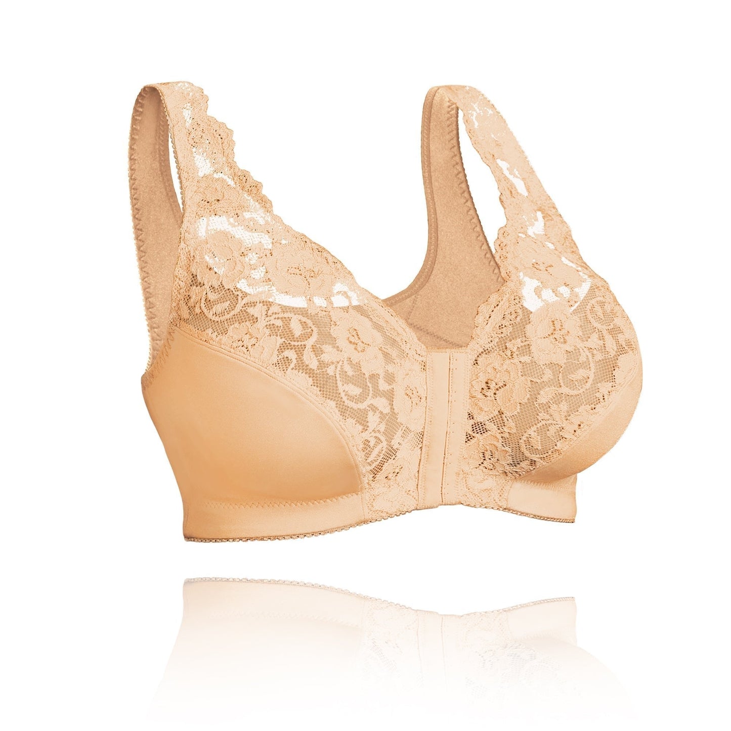 Soutien-gorge femme – Maintien doux – Fermeture frontale – Coupe couvrante – Tissu respirant