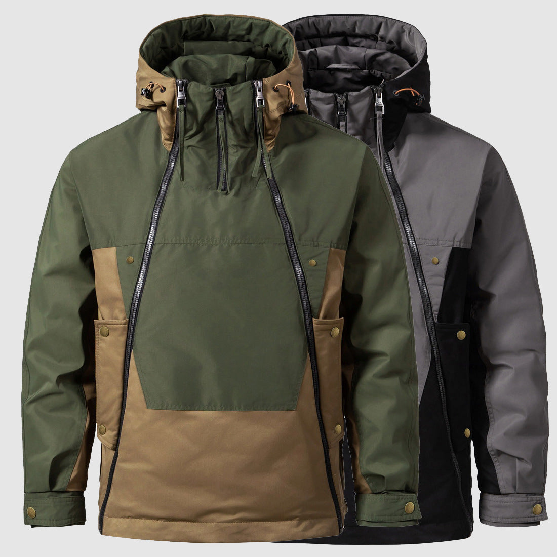 Veste homme duvet – Coupe droite – Capuche – Matelassée isolante déperlante