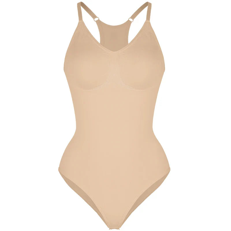 Body femme – Coupe galbante – Sans couture – Maintien ventre – Dos nageur sculptant