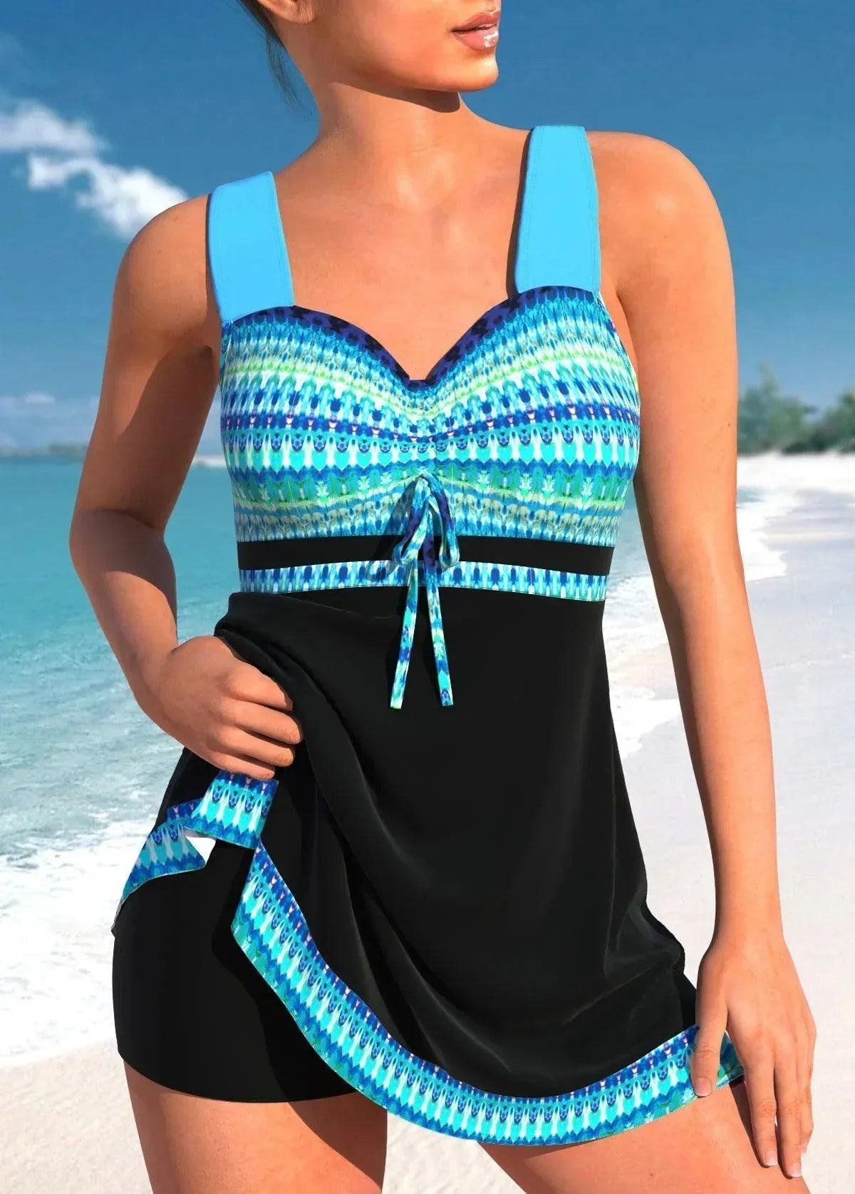 Tankini gainant élégant - Confortable et stylé pour la plage