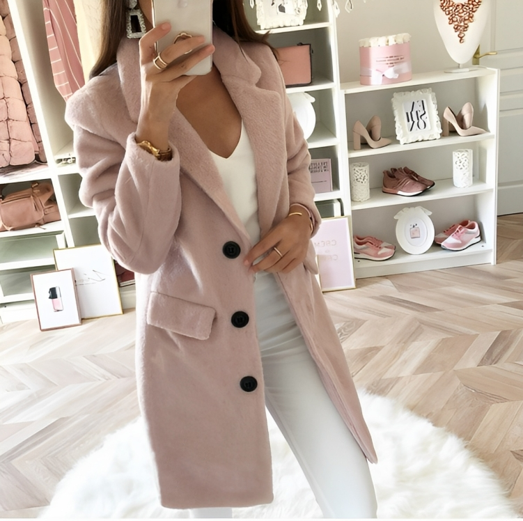 Manteau d'hiver élégant et confortable pour femme