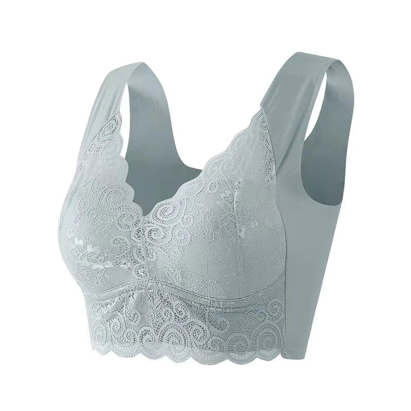 Soutien-gorge femme – Coupe sans couture – Détail en dentelle – Maintien sans armature