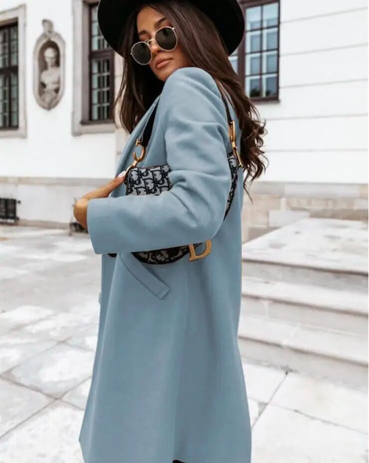 Veste d'hiver élégante, intemporelle et confortable pour femme