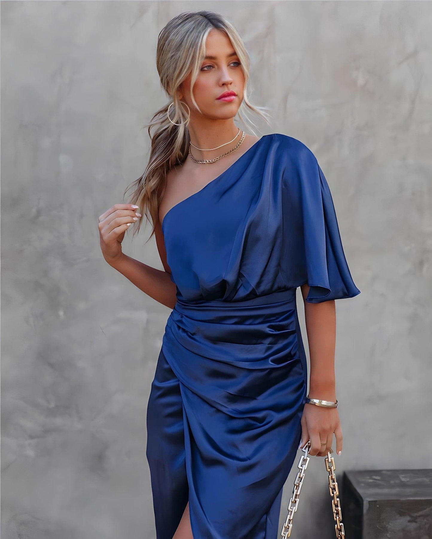 SUZANNE - Robe de soirée élégante en soie