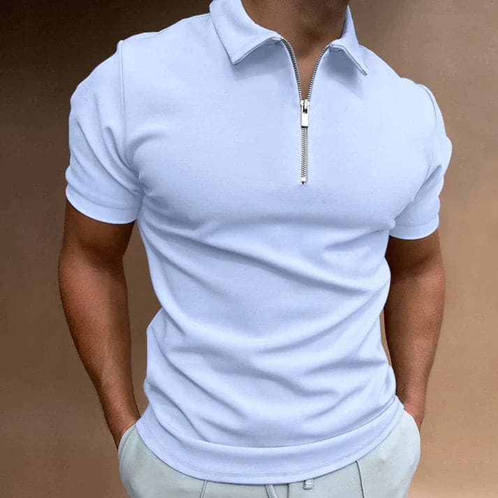 Justian - Polo de haute qualité avec zip