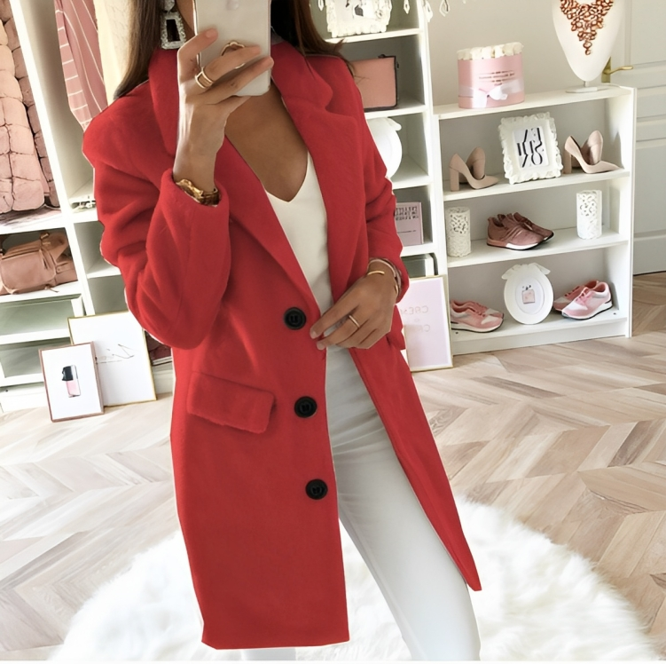 Manteau d'hiver élégant et confortable pour femme