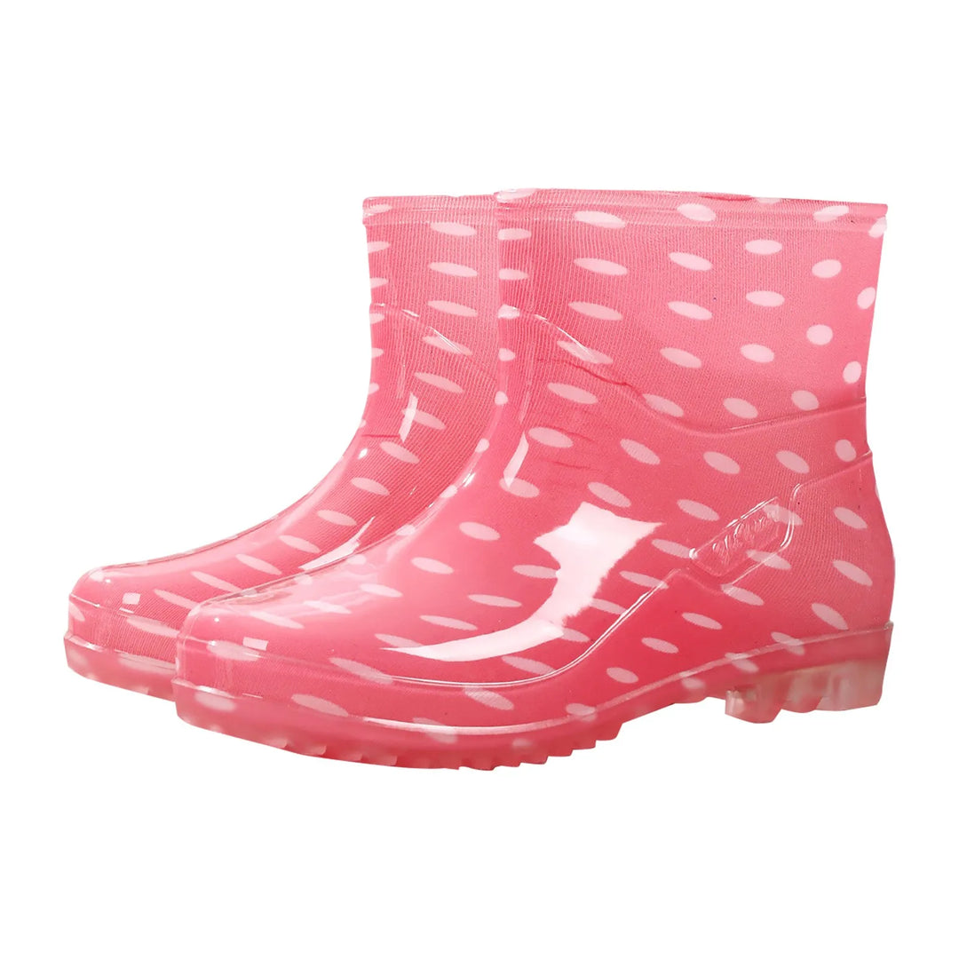 Bottes femme mi-mollet imperméables – Enfilage facile – Motif floral élégant