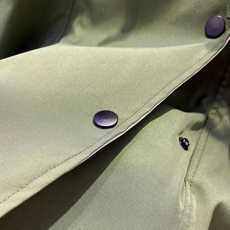 Veste Bicolore Élégante, Oversize et Fonctionnelle pour Femmes