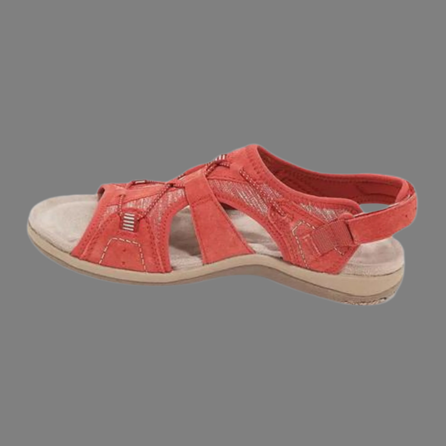 Sandales femme – Bout ouvert – Semelle coussinée – Brides réglables confort