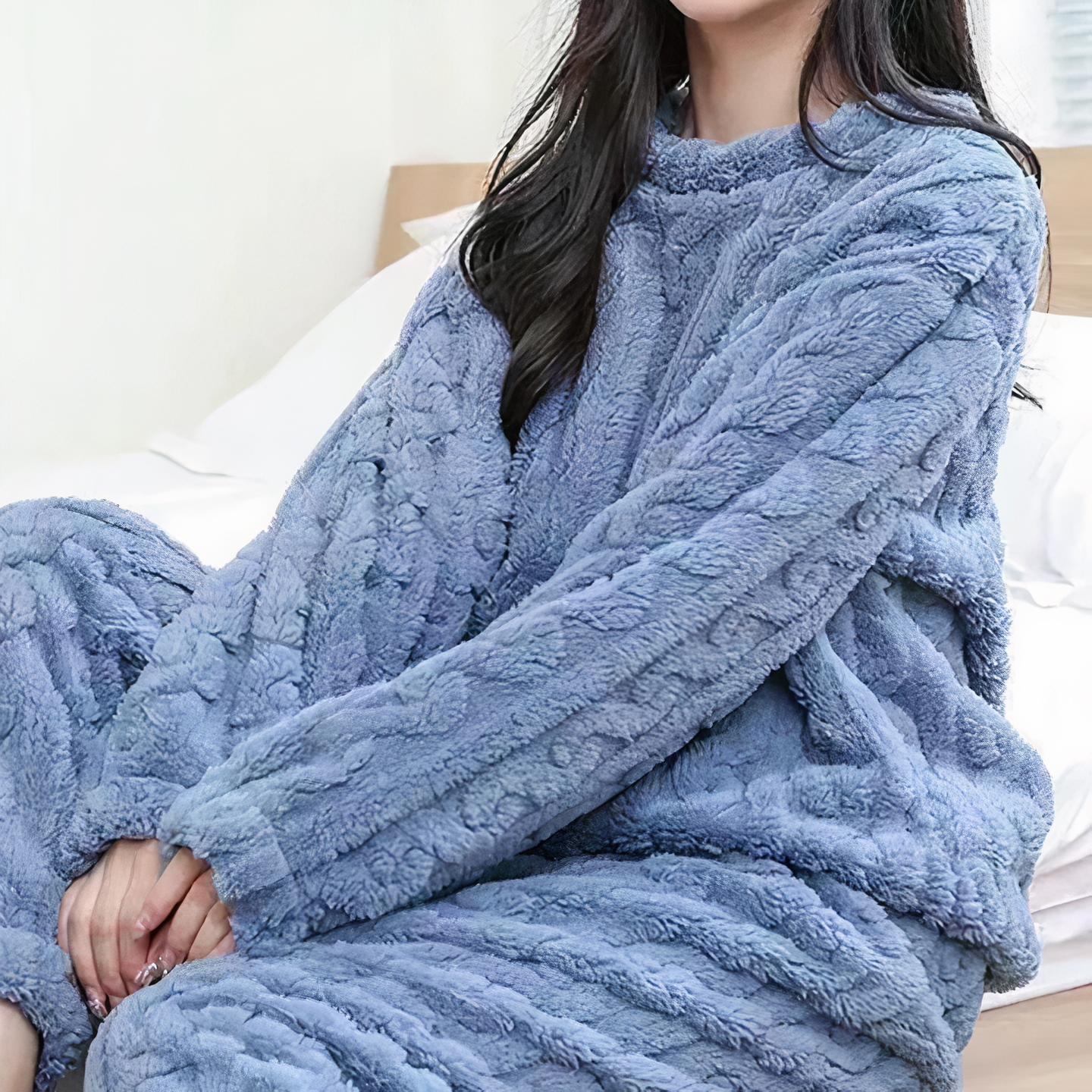 Ensemble Pyjama Femme - Velours Doux - Confortable et Élégant - Tenue de Nuit Cozy