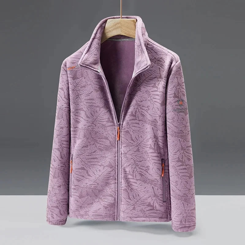 Veste polaire homme – Coupe standard – Col montant – Poches zippées – Texture douce