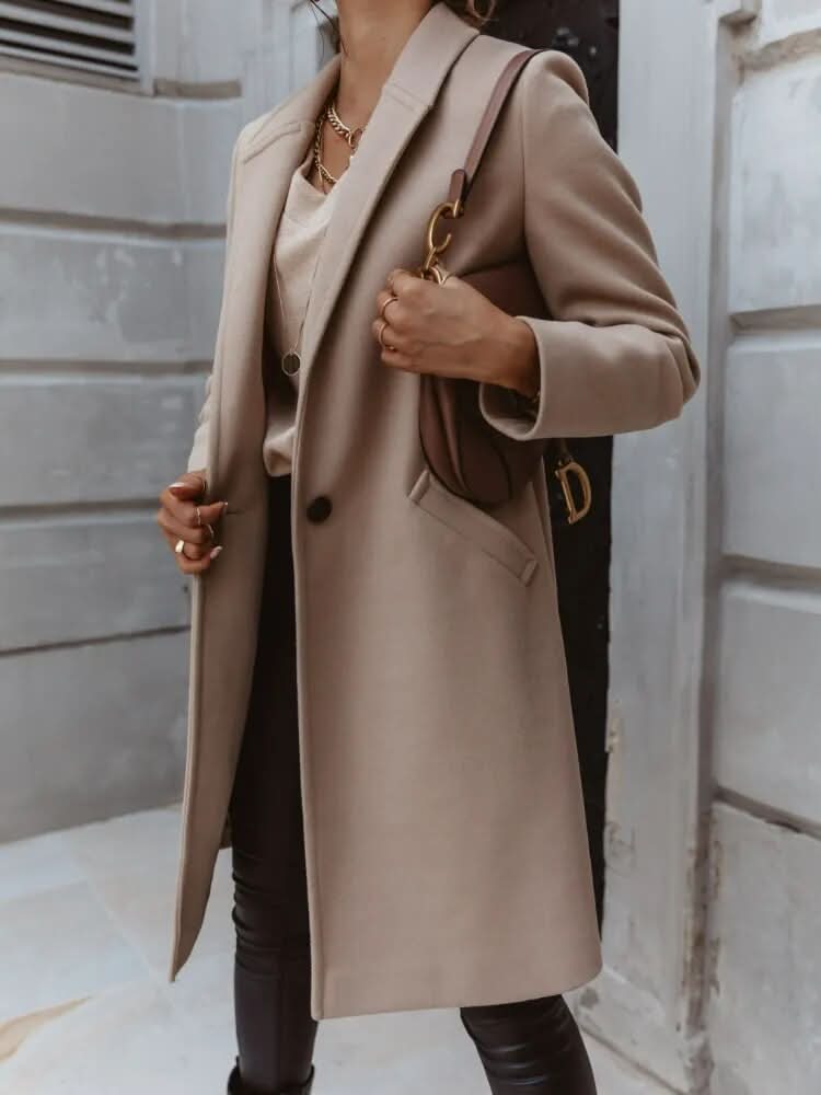 Veste d'hiver élégante, intemporelle et confortable pour femme