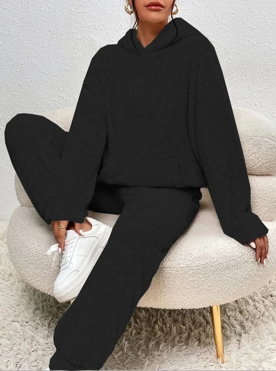 Ensemble Loungewear Femme - Tissu Doux et Chaud - Confort Optimal - Style Élégant et Décontracté