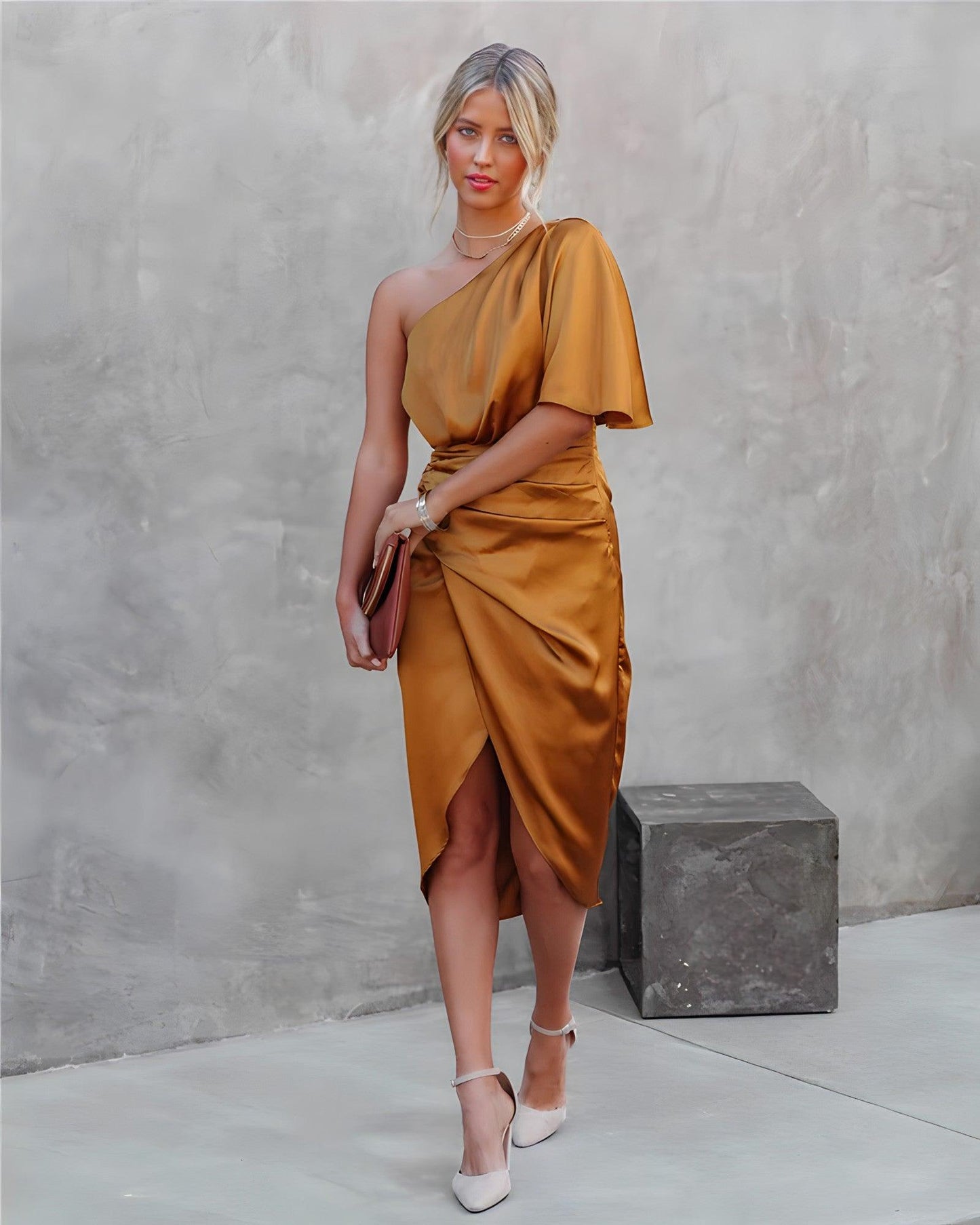SUZANNE - Robe de soirée élégante en soie