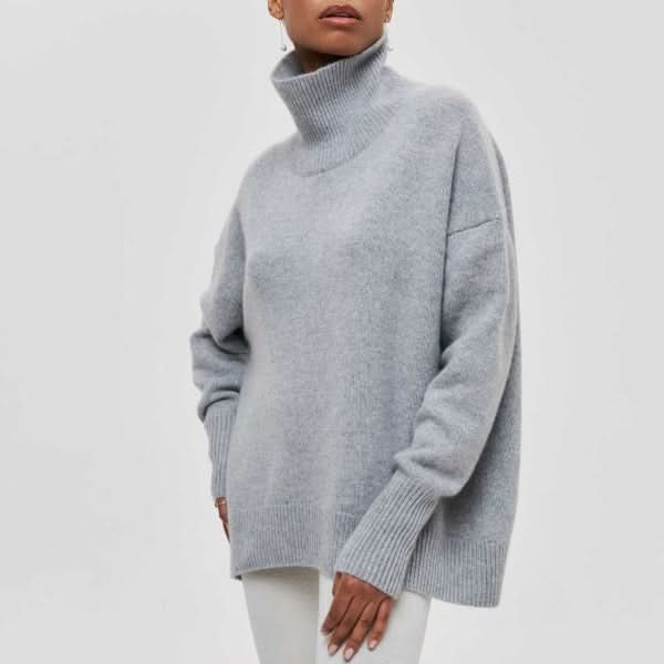 Pull à col roulé élégant, doux et confortable pour femme