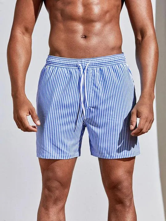 Short de Bain Homme - Séchage Rapide - Taille Élastique avec Cordon - Coupe Confortable