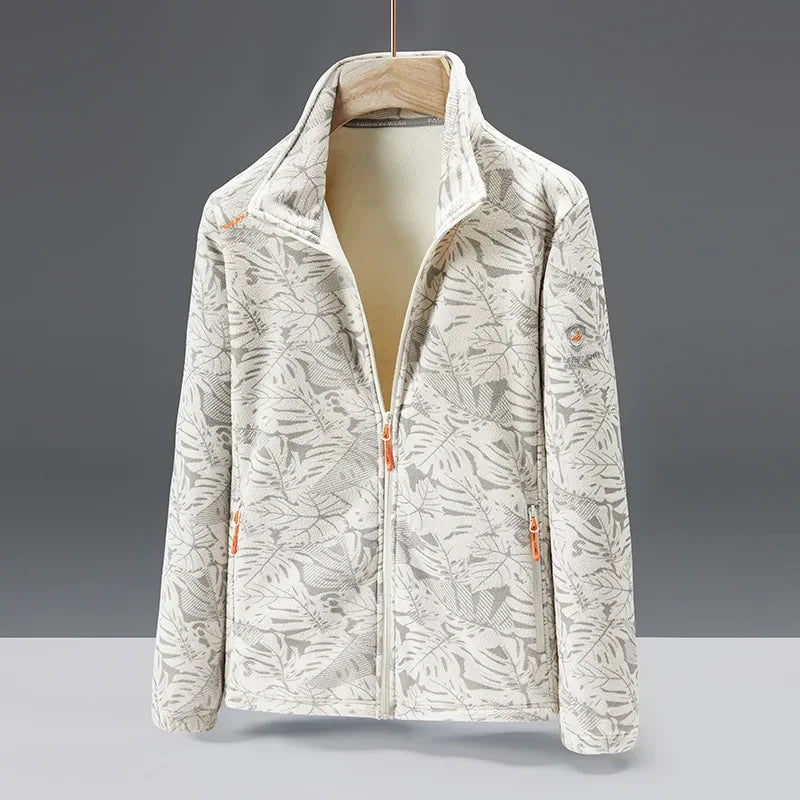 Veste polaire homme – Coupe standard – Col montant – Poches zippées – Texture douce