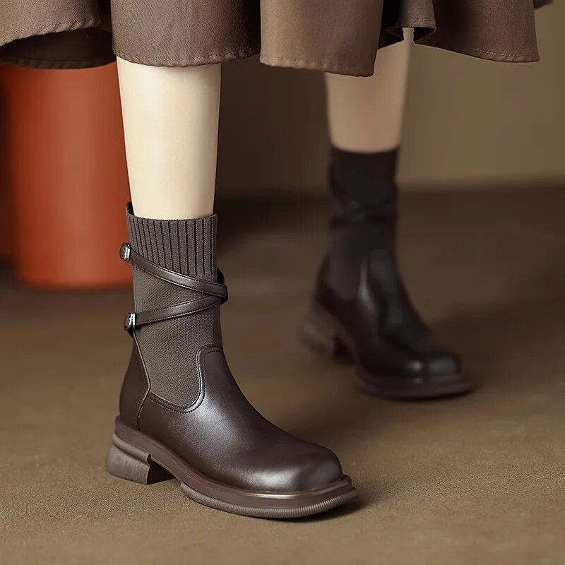 Bottes rétro à talons - Élégantes et classiques pour un look sophistiqué
